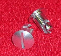 5-Pack Aluminum Dzus Fasteners | 1/2" Medium Buttons For Panels & Access Covers